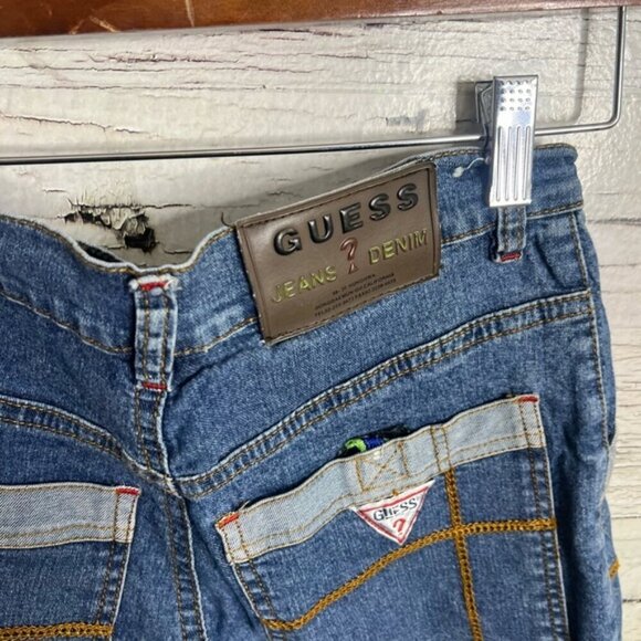Vintage Guess Jeans size medium 26 blue boot cut - Picture 6 of 9